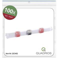 Quadrios Quadrios 22c462 stoßverbinder mit schrumpfschlauch 0.5 mm² 1.0 mm² vollisoliert Rot 15.000