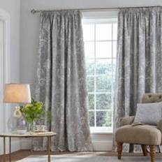 Laura Ashley Josette Blackout Curtains 162 x 228 cm - Silver