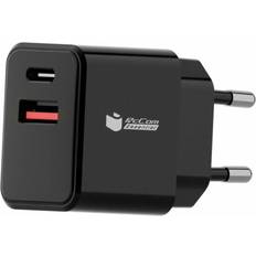 PcCom Wall Charger Essential Black 20 W USB USB-C