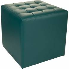 Taburetes Alexandra House Living PVC MDF Wood 40 x 38 x 40 cm Pouffe