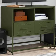 Vert Meubles TV vidaXL Cabinet Olive Green 68 x 39 x 60.5 cm TV Bench