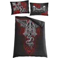 B&Q The Dead Set Single - One Size Duvet Cover Pink, Black