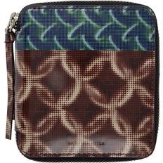 Wallets & Key Holders Dries Van Noten Brown & Blue Printed Wallet - Brown