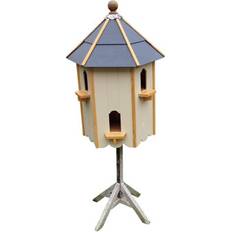 Garden Ornaments on sale Buttercup Farm Dunwich Deluxe 6 Pair Dovecote On Post With Slate Roof - L65 x W65 x H105 cm