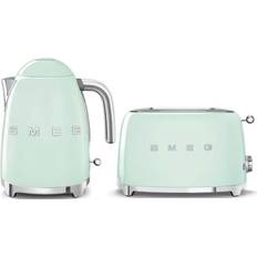 Smeg Electric Kettles - Green Smeg Bundle KLF03 & TSF01 2 Slice Toaster - Green