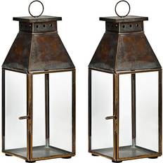 Fait Main Lanternes House Doctor Tilka Brass Lantern 23.5cm 2pcs