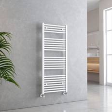 Heated Towel Rails EMKE Towel Radiator Modern Straight Heated 1200 x 500 mm White