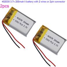 3.7V 200mAh 0.74Wh Li-Polymer Lipo Battery 2pcs
