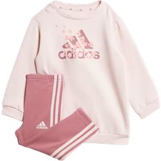 Bebé Ropa de niños Adidas Infant Essentials Allover Print Leggings Set - Sandy Pink