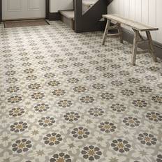 Tiles Troy Multi Matt Patterned Porcelain Indoor Wall & Floor Tile 330 mm Pack Of 9