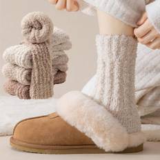 Microfiber Socks Shein Womens Fuzzy Socks Cozy Fluffy Winter Warm Slipper Socks Microfiber Soft Home SocksChristmas Stocking Stuffers Gifts For Women Men