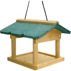 B&Q Hanging Wooden Bird Table W24 x D24 x H20 cm - Round