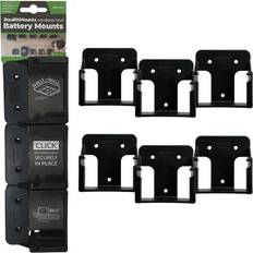 StealthMounts Stealth mounts 6 pack battery mounts for metabo 18v batteries black
