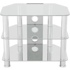 AVF SDC600 Universal Clear & Chrome TV Stand 32"