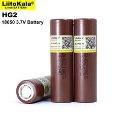 LiitoKala 2022 liitokala opprinnelig hg2 18650 3000 mah batteri 18650 hg 2 3.6v utladning 20a dedikert til hg2 strøm oppladbart batteri