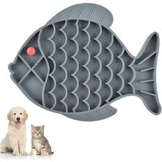 Constructive Eating Pet Slow Feeder Dog Bowls - Grey