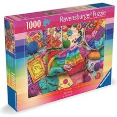 Vintage pussel Ravensburger Pussel 1000 bitar Vintage Knitting & Crochet