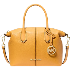 Michael Kors Hyde Small Pebbled Leather Satchel - Golden Rod