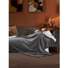 Blankets Silentnight Snugsie Super Giant Family 270 x 230 cm Blankets Grey, Black