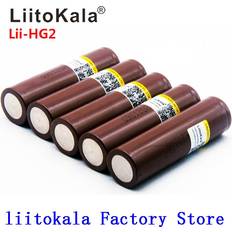LiitoKala Liitokala hg2 18650 3000 mah batteri 3.6v utladning 30a dedikert batteri