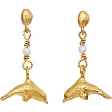 Adella Earrings - Gold/Pearls