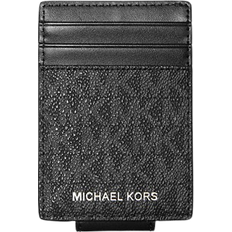 Michael Kors Cooper Signature Logo Money Clip Card Case - Black