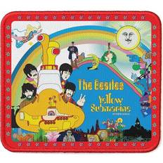 Yellow Fabrics The Beatles Submarine Stars Border Woven Standard Patch Fabrics Yellow