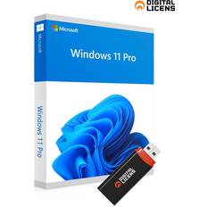 Windows 11 licens Windows 11 Pro (USB) Uden Licens