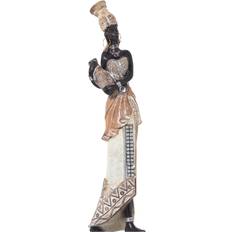 Alexandra House Living African Lady White/Golden Prydnadsfigur
