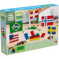 5 Byggsatser Plus Plus Learn to Build Flags of the World 700pcs