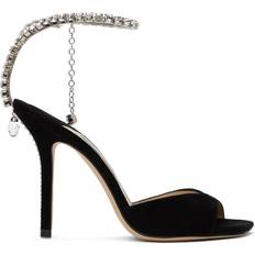 Jimmy Choo Women Heeled Sandals Jimmy Choo Saeda 100 Suede - Black