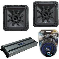 Harmony Audio 45L7R152 Car L7R Square 15" Sub 1800W Subwoofer L7R15 & HA-A1500.1