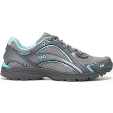 Gray - Women Walking Shoes Ryka Sky Walk W - Grey/Aqua Leather