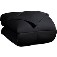 Satin Bedspreads Superior Classic Bedspread Black (218.4x157.5cm)