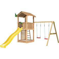 Jungle Gym Playtower Cottage 2.1 w/2-Swing Module 220 & Slide