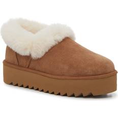 Leather Slippers UGG Nita Platform Slippers - Chestnut