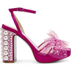 Pink Heeled Sandals Betsey Johnson Lulu - Fuchsia