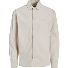 Clothing Jack & Jones Collective Zac Relaxed Fit Overshirt - Grey/Moonbeam