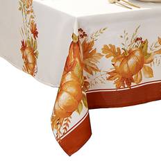 Tablecloths Elrene Home Fashions Autumn Pumpkin Grove Tablecloth Multicolor (213.4x152.4)