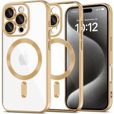 Tech-Protect iPhone 16 Max Mobilskal Magsafe Magflex Shiny Guld TheMobileStore MagSafe-Tillbehör