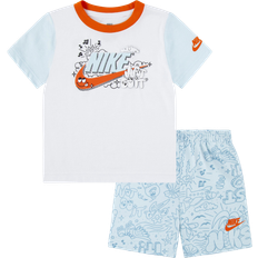 Children's Clothing NIKE Toddler Sportswear Create Your Own Adventure T-shirt & Shorts Set - Glacier Blue (76M016-G25)