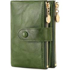 Shein Retro Wallet With Button Closure - Multiple Card Slots RFID Blocking ThreeFold Design