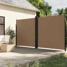 Acciaio Tendalini da Giardino vidaXL Seitenmarkise Ausziehbar Taupe 220x1000 cm