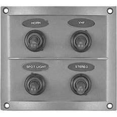 Plastimo 4 Levers Switches Panel Silver