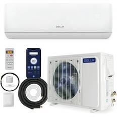 DELLA 12000 BTU Wifi Enabled 17 SEER2 Cools Up to 550 Sq.Ft 208-230V Energy Efficient Mini Split Air Conditioner & Heater Ductless Inverter System, with 1 Ton Heat Pump JA Series