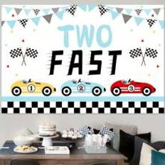 Photo Backgrounds Shein 1pc,Race Car Two Quick Party Supplies Background Race Car Background Two Quick Birthday Decorations Race Car Theme Party Decoration Birthday Photography Background Race Car Birthday Supplies