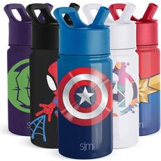 Simple Modern marvel captain america kids water bottle with straw lid insul. Marvel-Captain America Shield