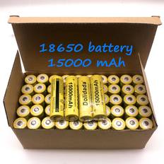 Dolidada 18650 Rechargeable Batteries 15000mAh Compatible 10-pack