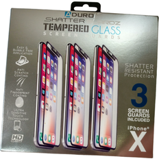 Screen Protectors Aduro shatterguardz tempered glass screen protector for iphone x/xs 3 pack Clear