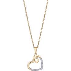 Siersbøl Heart Pendant - Gold/Transparent